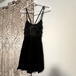 Fun bubble hem dress, black